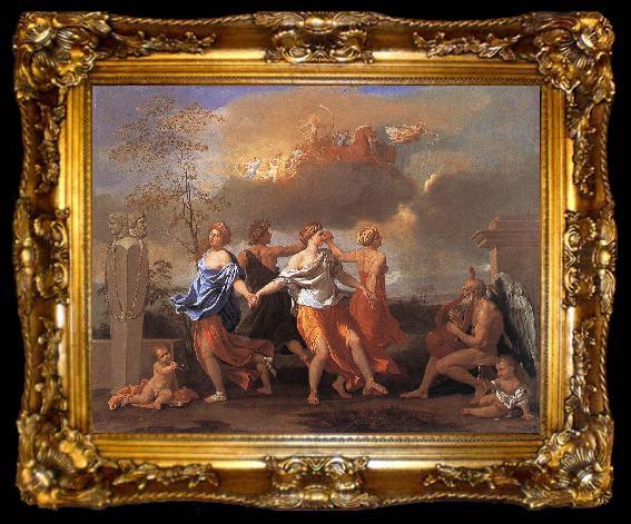framed  Nicolas Poussin Dance to the Music of Time, ta009-2